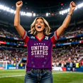 thumbnail image 6 of 2026 New USA Soccer Jersey for Women, United States Jersey Soccer, V Neck Short Sleeve Football Tee, USA Flag Soccer Jersey Sport Top for Adult(Red, L), 6 of 6