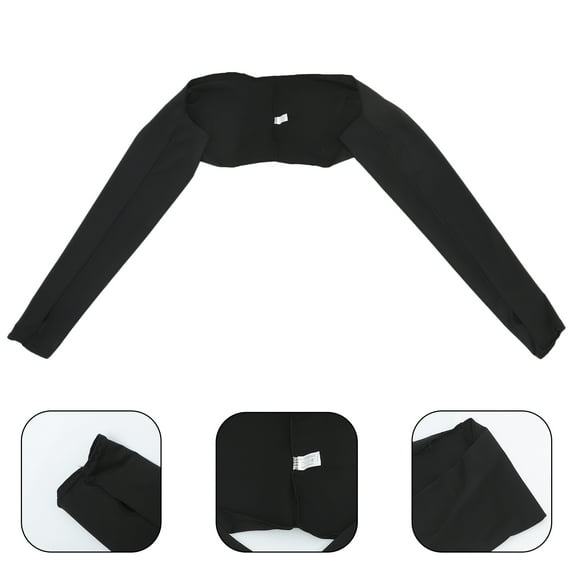 Raindrops 1Pack Black Polyester Shawl Arm Cover for Women Summer Sun Protection Sleeves