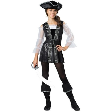 Girls Tween Dark Pirate Halloween Costume