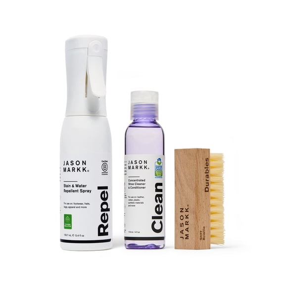 Jason Markk Repel & Revive Bundle, 5.4oz Shoe Water Repellant Spray, Sneaker Cleaning Essential Kit with 4oz Cleaning Solution