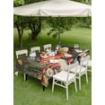 thumbnail image 3 of Spring Mushrooms Outdoor Tablecloth - 52x70 Inch Rectangle Dining Table Cover, Farmhouse Pastoral Botanical Brown Wood Waterproof Outdoor Table Cloth with Umbrella Hole & Zipper for Picnic/Patio, 3 of 7