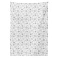 thumbnail image 2 of Winter Tablecloth, Ornamental Crystals of Ice Freezing Weather in January Cold Abstract, Rectangle Satin Table Cover Accent for Dining Room and Kitchen, 60" X 90", Grey Grey White, by Ambesonne, 2 of 2