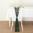 thumbnail image 5 of BalsaCircle 5 Hunter Green Tulle Chair Sashes with Leaf Vine Embroidered Sequin Wedding Party Events Reception Decorations Supplies, 5 of 7