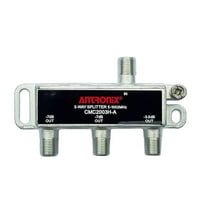 Antronix Digital Broadcast and HDTV Ready Coaxial F-Type to F-Type Cable Splitter, 0.12 lb
