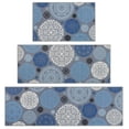 thumbnail image 4 of MeyJey Kitchen Rug Set 3 Piece, Non Slip Machine Washable Mats for Home Floor and Living Room，Gray/Blue, 4 of 14