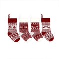 thumbnail image 2 of Calcetines personalizados de alta calidad de la media de la Navidad al por mayor del modelo del punto de la materia del festival, 2 of 4