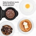 thumbnail image 5 of KLYNE - Mini Griddle Quick Cooker Nonstick Compact Eggs Pancakes Hashbrowns Breakfast Us, 5 of 6