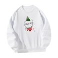 thumbnail image 4 of Sudadera con cuello redondo para mujer, trajes lindos, cuello redondo, estampado de gato, Tops, jersey para el trabajo, vacaciones de otoño e invierno , S S Yinane sudadera para mujer, 4 of 8