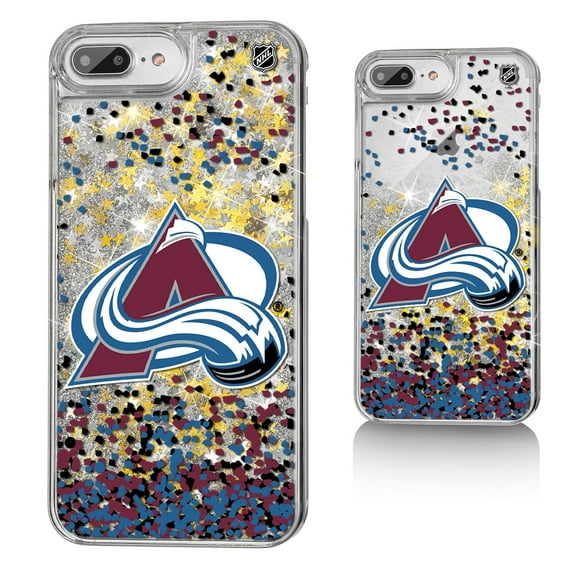 Colorado Avalanche iPhone Confetti Glitter Case