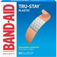 thumbnail image 2 of Band-Aid Adhesive Bandages Plastic All One Size, 60 Sterile Bandages, 6-Pack, 2 of 6