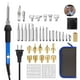 thumbnail image 1 of Kit Soldador Eléctrico 60W Con Temperatura Ajustable 34 Bits De Soldadura Juego De Herramientas De Pirograbado Para Carpintería Grabado Tallado Quemado 39Pcs Speravity TO005474-03, 1 of 6