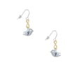 thumbnail image 2 of Delight Jewelry Silvertone Little Bird Initial - G - Gold Tone Infinity French Earrings, 2 of 4