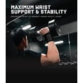 thumbnail image 2 of Gymreapers Weightlifting Wrist Wraps (IPF Approved) 18" Professional Quality Wrist Support with Heavy Duty Thumb Loop - Best Wrap for Powerlifting Competition, Strength Training, Bodybuilding, 2 of 6