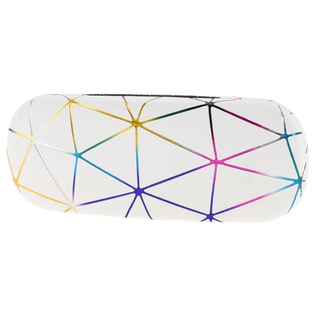 Estuche de gafas colorido de Unique Bargains, ligero, almacenamiento de gafas 6.38"x2.44"x1.46" blanco