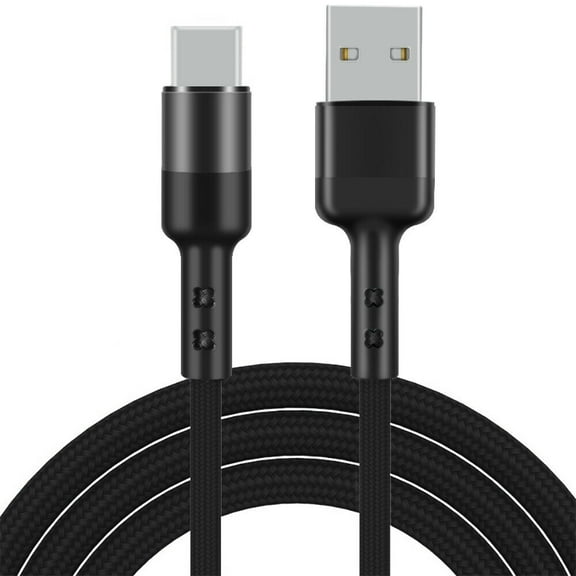2 Pack 6FT USB to Type C Cable Fast Charging Cable Data Sync Charger Cable Cord For Samsung Galaxy S10 S9 S9  Galaxy S8 S8 Plus Nexus 5X 6P OnePlus 2 3 LG G5 G6 V20 HTC M10 Google Pixel XL(Black)