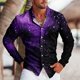 thumbnail image 1 of Camisa informal de rayas a cuadros para hombre, con solapas abotonadas, suave y cómoda, deportiva, de talla grande, 1 of 6
