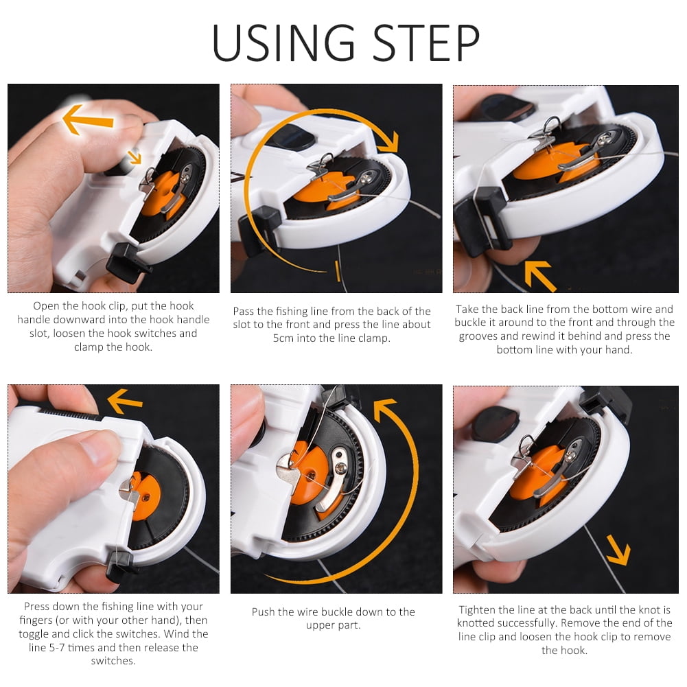 Fishing Hook Tier, Automatic Battery Powered Plastic Fishing Hook Tier