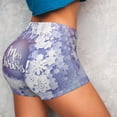 thumbnail image 3 of Picia Round Snow Merry Christmas Printed Workout Shorts for Women Seamless Scrunch Butt Lifting High Waisted Yoga Gym Booty Running Moisture-wicking Short Pants-Small, 3 of 9