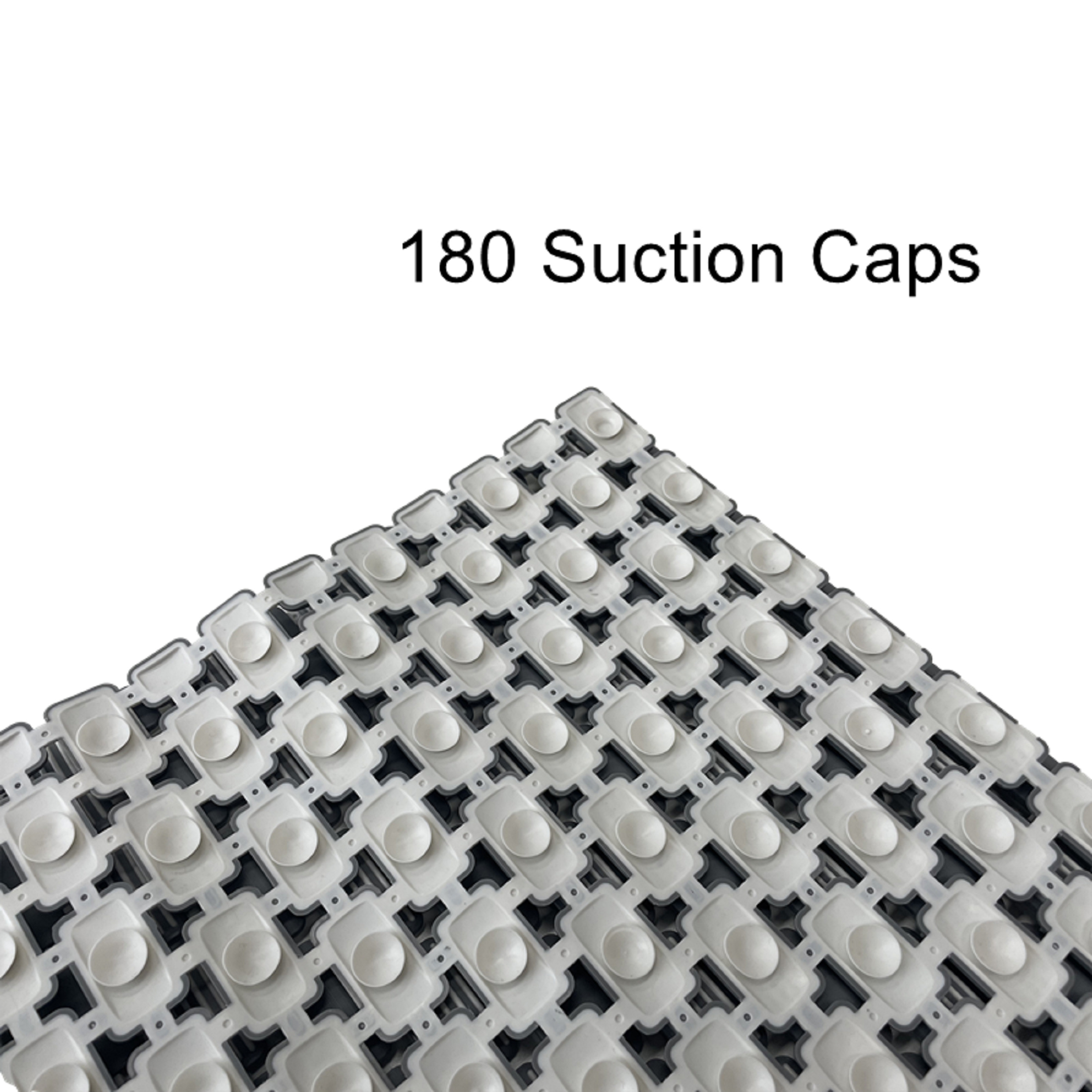 Mainstays Non-Slip Tile Bath Mat with Suction Cups, Grey photo 8