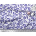 thumbnail image 3 of Soimoi Silk Fabric Leaves Artistic Printed Craft Fabric by The Yard 42 Inch Wide, 3 of 3