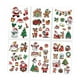 thumbnail image 3 of Pegatinas navideñas temporales, monísimas, pegatinas navideñas de dibujos animados de Papá Noel, muñeco de nieve y reno para calcetines, ideales para, 3 of 9