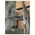 thumbnail image 2 of Metal Sign Holders 10 x 15 Inch - 100 Pack H-Frame Galvanized Steel Yard Signs, Silver Sign Stands for Outdoor Advertising, Real Estate, Event Notices, 2 of 4