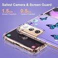 thumbnail image 3 of Funda transparente a prueba de golpes KIOMY para Samsung Galaxy S21+ 5G, 3 of 7