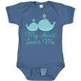 thumbnail image 3 of Inktastic My Aunt Loves Me Whale Boys or Girls Baby Bodysuit, 3 of 5
