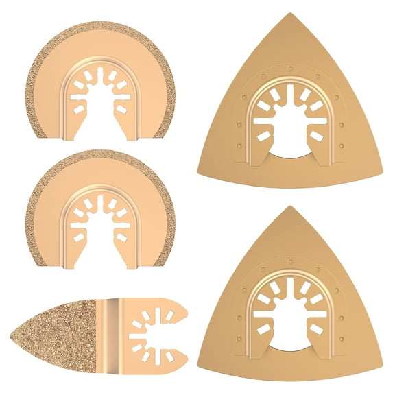 ODOMY 5X Oscillating Mixed Multi Tool Saw Carbide Blades Cutter Metal Set For Dremel