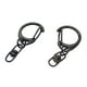 thumbnail image 4 of 10 piezas de llavero negro con cierre de langosta, aleación de zinc, gancho a presión, llavero, s, bolsa, piezas para el coche, hogar, organizac Macarena Clips de gatillo giratorios, 4 of 7