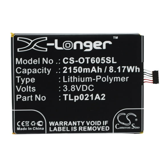 2150mAh TLp021A2 Battery for Alcatel OT-6050 One Touch Idol 2S OT-6050Y
