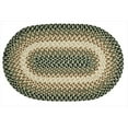 thumbnail image 1 of Better Trends BRWB2030GR Wool Bridge Braided Rug- Green - 20 in., 1 of 1