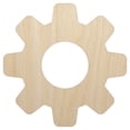 thumbnail image 1 of Gear Solid Wood Shape Unfinished Piece Cutout Craft DIY Projects - 4.70 Inch Size - 1/8 Inch Thick, 1 of 7