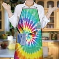 thumbnail image 5 of Colorful Rainbow Bib Apron with Pocket Chemical Work Apron Waterproof Bib Apron for Women Men Chef Cooking Aprons for Kitchen Cool BBQ Grilling, 5 of 7