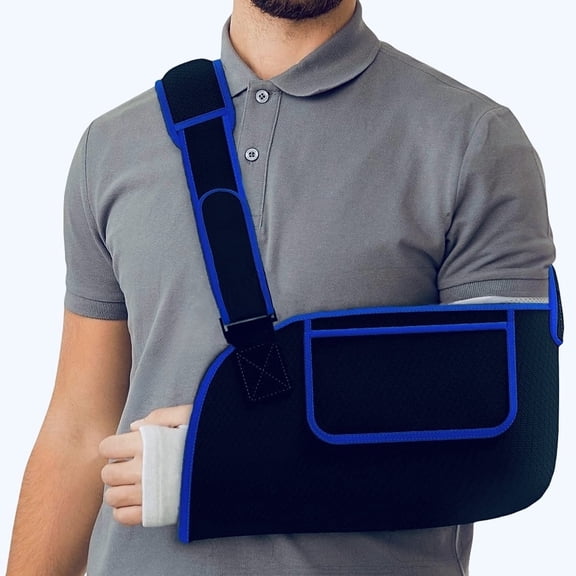 Adjustable Arm Sling Shoulder Immobilizer-Rotator Cuff Support Brace for Men & Women-Comfortable Medical Sling for Shoulder Injury,Broken,Dislocated,Fracture,Strain,Left and Right Arm Compatibility