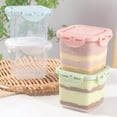 thumbnail image 3 of 2Pcs 650ML Sealed Crisper Portable Bread Box Cake Storage Carrier for Pastries, Donuts, Bread Rolls, Buns or Baguettes, 3 of 7