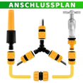 thumbnail image 3 of Garden Hose Connection 13 Mm, Watering Hose Adapter Kit Reinforced Abs Material, Watering Hose Connection Accessories Leak-free Quick Connection For G, 3 of 5