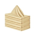 thumbnail image 4 of 10 servilletas de satén para bodas y fiestas, de 48 x 48 cm, para hoteles. Dorado, 4 of 9