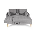 thumbnail image 4 of Sala Modular Reversible De Velvet Gris Claro Modelo Hassan, 4 of 9