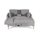 thumbnail image 4 of Sala Modular Reversible De Velvet Gris Claro Modelo Hassan, 4 of 9