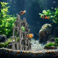 thumbnail image 4 of Dserhfy Aquarium Mountain View Stone Artificial Rock Formation Mountain Ornament Fish Tank Rockery Landscape Betta Hideout Cave for Small Fish Shrimp, 4 of 8