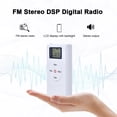 thumbnail image 2 of Radio Irfora HRD109 Mini radio FM portátil DSP estéreo Radio digital Clip-on Radio Receptor de conferencia 60-108MHz con pantalla de visualización de auriculares Irfora Radio, 2 of 6