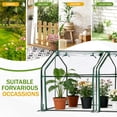thumbnail image 5 of Ktaxon 9x3x3ft Mini Greenhouse, Portable Plant Tunnel with Zippered Doors & UV Protected PVC Cover, 5 of 9