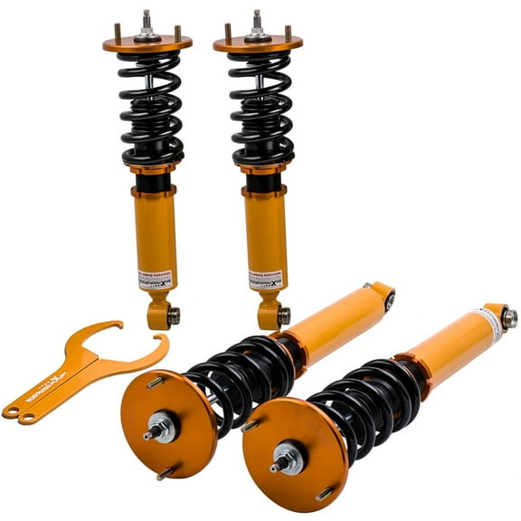 Maxpeedingrods Adj. Damper Coilovers for Nissan Skyline GTST R33 93-98 Sedan Spring Struts Automotive Parts