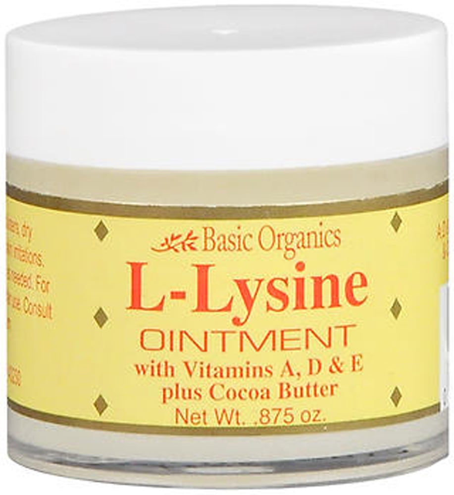 Basic Organics L-Lysine Ointment, 0.875 Oz