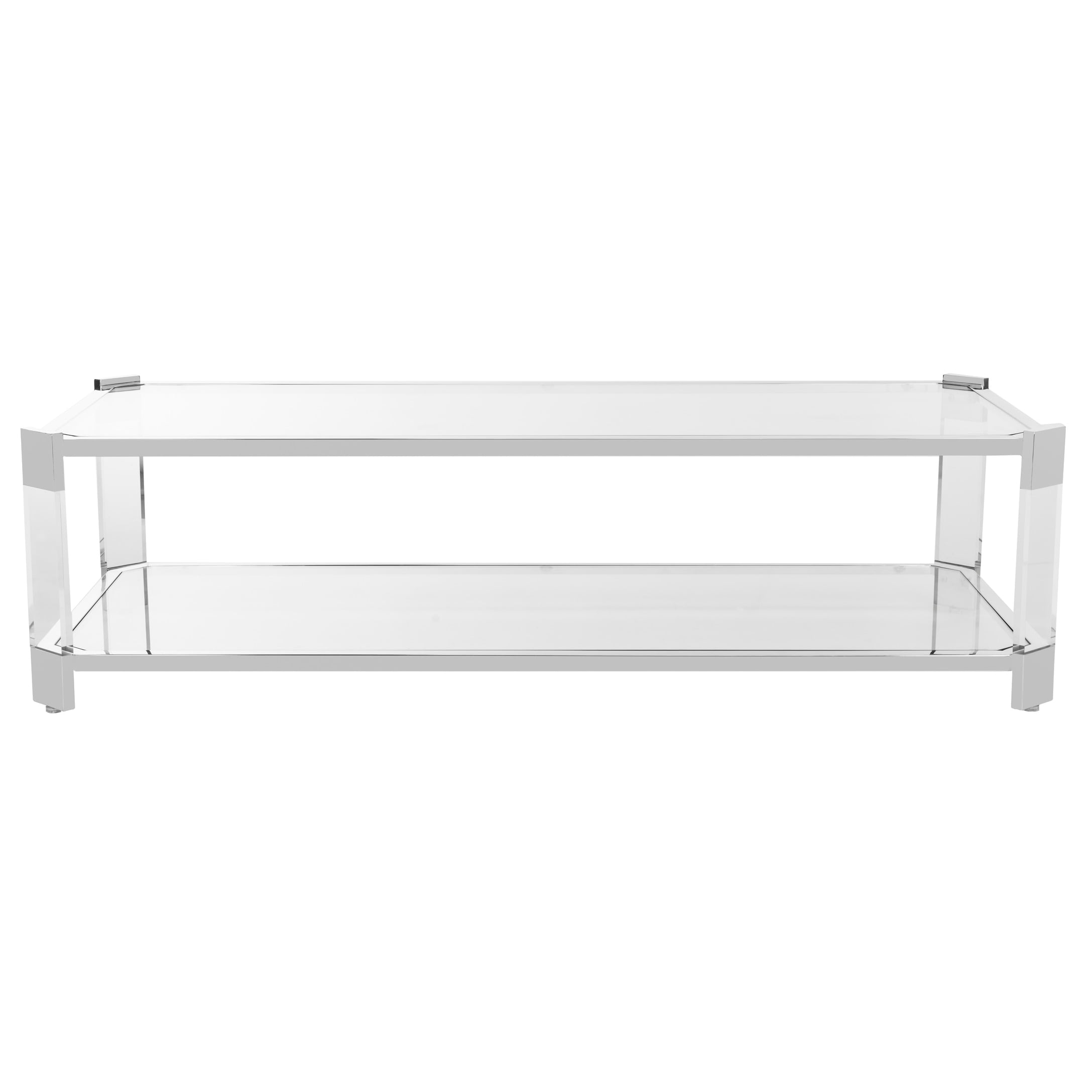 SAFAVIEH Couture Gianna Modern Acrylic Coffee Table, Silver