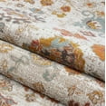 thumbnail image 5 of Ladole Rugs Timeless Collection Venice Marigold Ornamental Area Rug Carpet in Cream, 7x10 (6'5" x 9'5" , 200cm x 290cm), 5 of 6