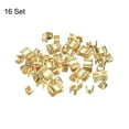 thumbnail image 3 of 16 Juegos Cremallera Deslizantes Retenedores, #5 Superiores Topes e Inferiores Topes para Bolsos Abrigos Chaquetas Cerradas Cremalleras Reemplazo, Claro Dorado, 3 of 6