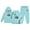 AB176 Blue, variant on Bainana Girls Christmas Outfit Set Long Sleeve Santa Claus Print Bodysuit Headband 2 Pieces Clothes Set Infant Kids Fashion Party Wear