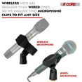 thumbnail image 4 of 5 Core Microphone Stand 3 Level Height Adjustable 24-67" w Heavy Duty Round Base Floor Mic Stands, 4 of 13
